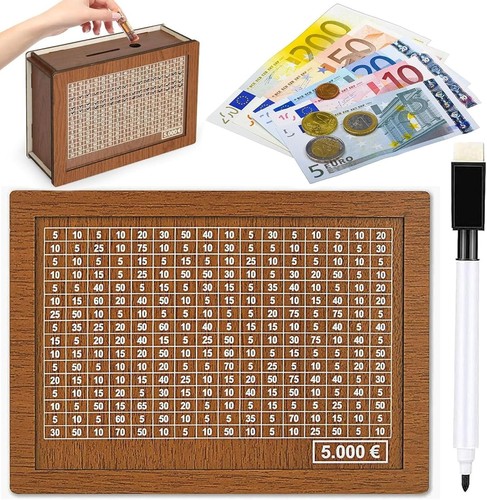 Spardose 5000 euro mit zähler - euro,