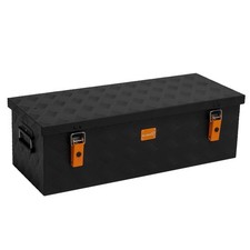 ALUBOX® RL60B Riffelblech Alukiste 82,5x34x25 cm Transportkiste Schwarz B-Ware