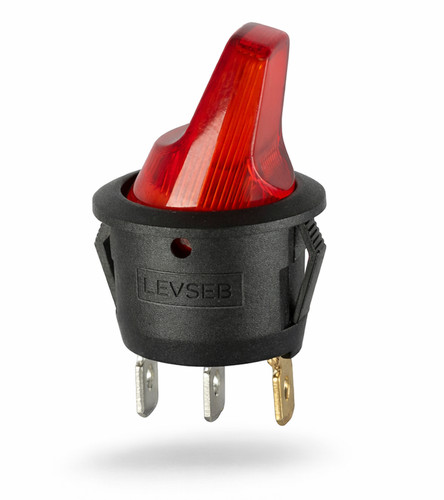Led wippschalter rund - wippschalter, dc