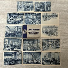 Ansichtenmappe Siemens-Schuckert Nürnberg ca. 1930er – 13 Karten Zählerwerk