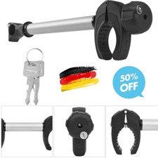 Rahmenhalter Ø 30mm abnehmbar abschließbar für Fahrradträger 45cm Radhalter.