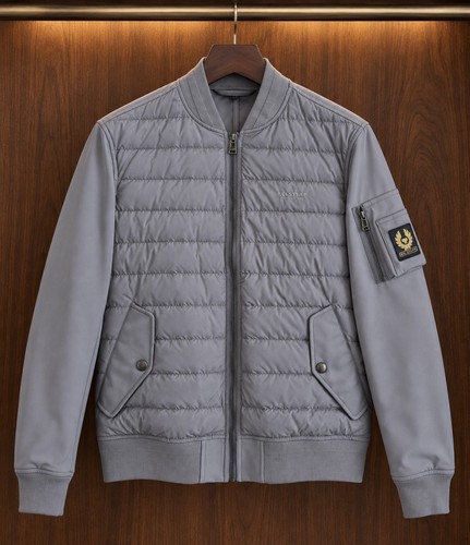 Belstaff bomber jacket grey - belstaff,