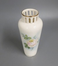 Durchbruch Vase 19 cm Goldrand Max Roesler Rose Rosen 