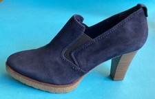 Tamaris Pumps Hochfrontpumps Damenschuhe Schuhe Leder blau Gr. 40
