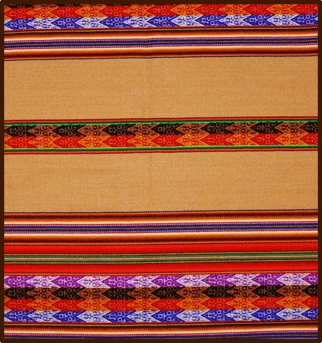 Peru tischdecke braun - tischdecke,