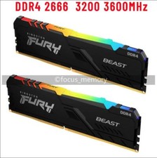 Kingston Fury Beast RGB 8 GB/16 GB 2666 3200 3600 MHZ DDR4 Speicher für Desktop