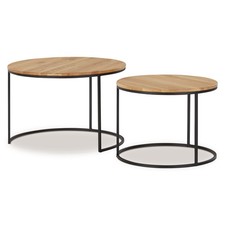 Couchtisch Sofatisch Wohnzimmertisch Beistelltisch Eiche Massiv Glas