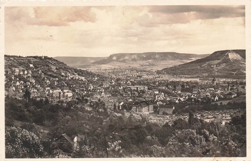 Jena panorama von - ak,