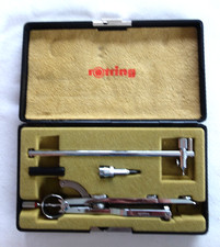 ROTRING ZIRKEL KASTEN ZIRKELSET GUTER ZUSTAND !! In OVP