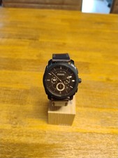 Fossil Uhr Chronograph Herren, Machine, FS4656, neue Batterie, Lederband 