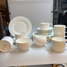 25.05.05 Dibbern Fine Bone China Platin Line Kaffee Teetasse Untertasse Teller