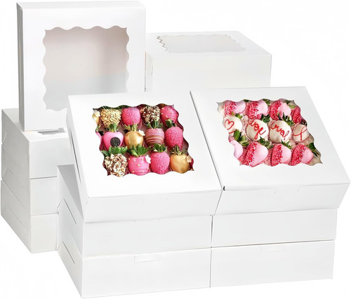 24pcs weiße cupcake box - 24pcs, mit
