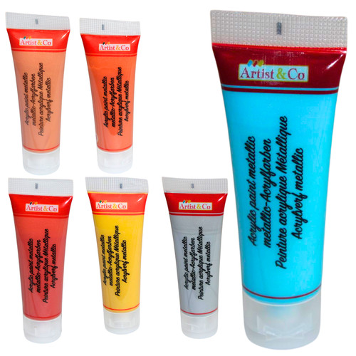 Acrylfarben set metallic - acrylfarben,