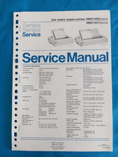 PHILIPS MSX Vintage Retro Computer DRUCKER NMS1440 SERVICE MANUAL ORIGINAL !