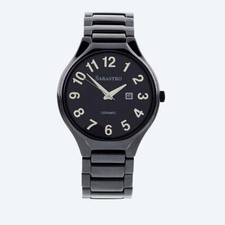 Herrenuhr Keramik schwarz