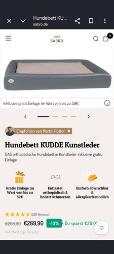 Original kudde hundebett - original,