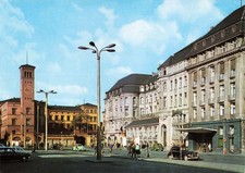 Erfurt - Bahnhofsplatz mit Interhotel "Erfurter Hotel" - Karte DDR 1972 ungel.