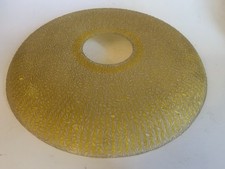 Vintage 50er Jahre Lampenschirm Lampe Glas Ersatzglas Leuchte gelb Küche