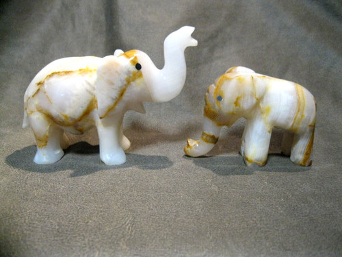 Elefanten aus onyx marmor - 2,
