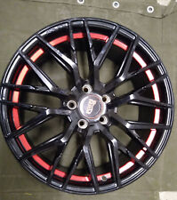 Alufelgen MAM RS4 black painted red inside 8x18" 5/112