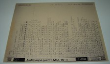 Ersatzteilkatalog auf Microfich Audi Coupe Quattro Typ 89 B3 ab Baujahr 1996!