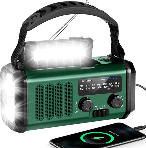 Kurbelradio mit 20000mah akku - kurbelradio,