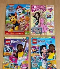 Friends / Paw Patrol / Barbie - 4 Hefte - Zeitschriften für Mädchen