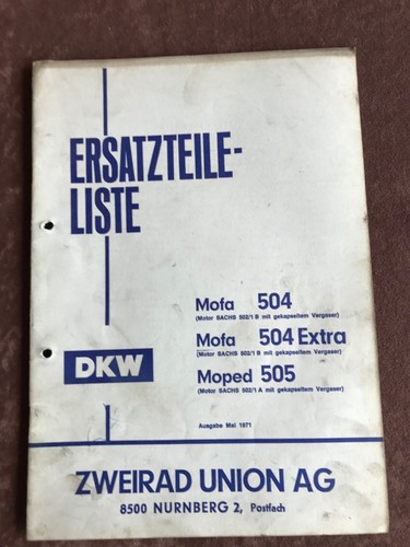 Sachs 502 ersatzteilliste dkw - ersatzteilliste,