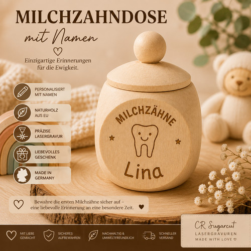 Milchzahndose personalisiert
