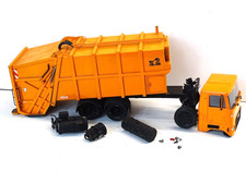 Blechauto Berliner Müllauto MAN  Eigenbau ca 34cm  LKW Handarbeitsmodell -defekt