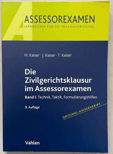Die zivilgerichtsklausur - die,