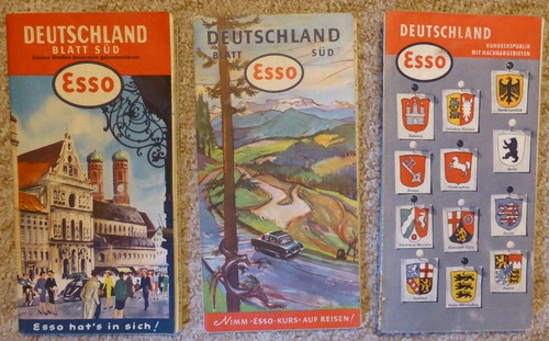 Vintage map esso deutschland - vintage,