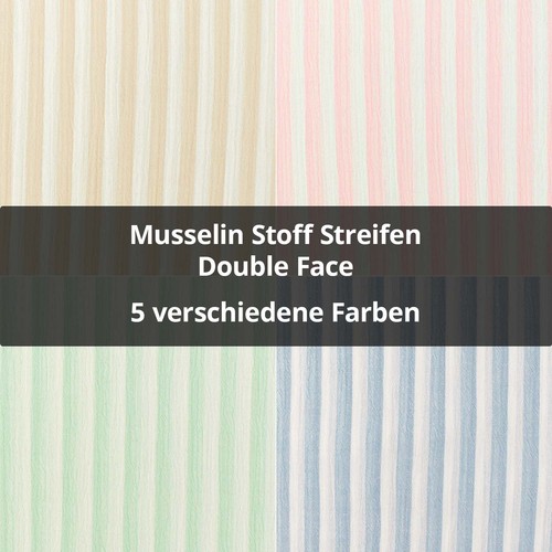 Musselin stoff streifen - musselin,