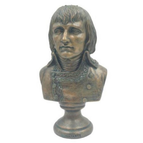 Bronzefarbene büste napoleon - büste,