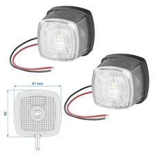 2 x Positionsleuchte 12/24V