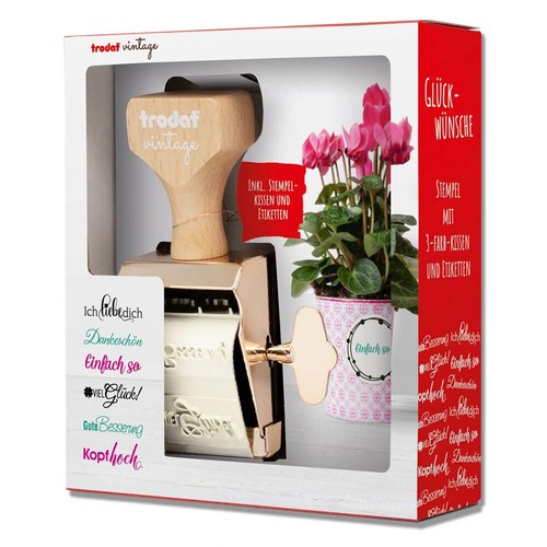 Trodat vintage stempelset - trodat,