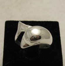 Echter Sterling Silber Ring Delfin massiv punziert 925 Handarbeit