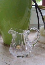 Krug kleine Karaffe Josephinenhütte geschliffen facettiert Bleikristall Kristall