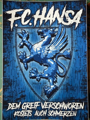 Hansa rostock aufkleber - fc,
