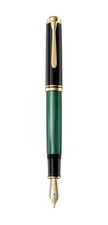 Pelikan M1000 Souverän Green Stripe Füllfederhalter, EF extra feine Feder, offiziell 