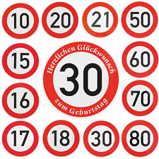 Verkehrszeichen 10-80 km/h