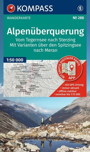 Kompass wanderkarte 288 - /,