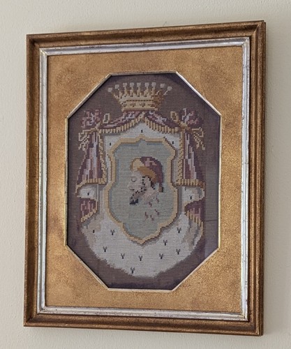 Antiker gobelin goldrahmen - antiker,