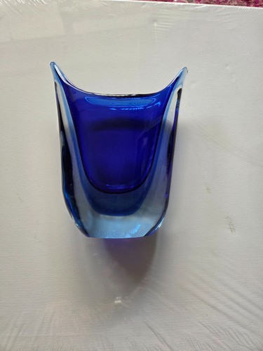 Schöne murano glasvase blau - schöne,