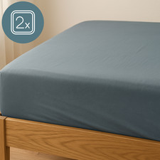 2 Stück Spannbetttuch 100%