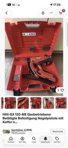Hilti 120 gasnagelpistole - hilti,