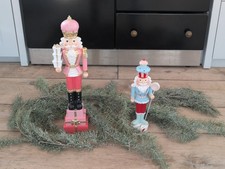 2 große Nussknacker Noce Dekoration Weihnachten Schaufenster Girlande Deko 