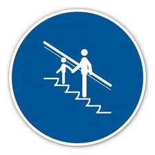 Rolltreppe: Kinder an die Hand