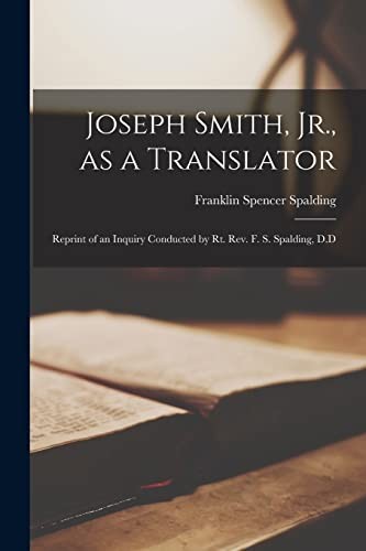 Joseph smith as a - jr.,