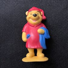 Winnie Pooh Figur PVC Mattel 90er Jahre Schlafenszeit Morgenmantel Zahnbürste